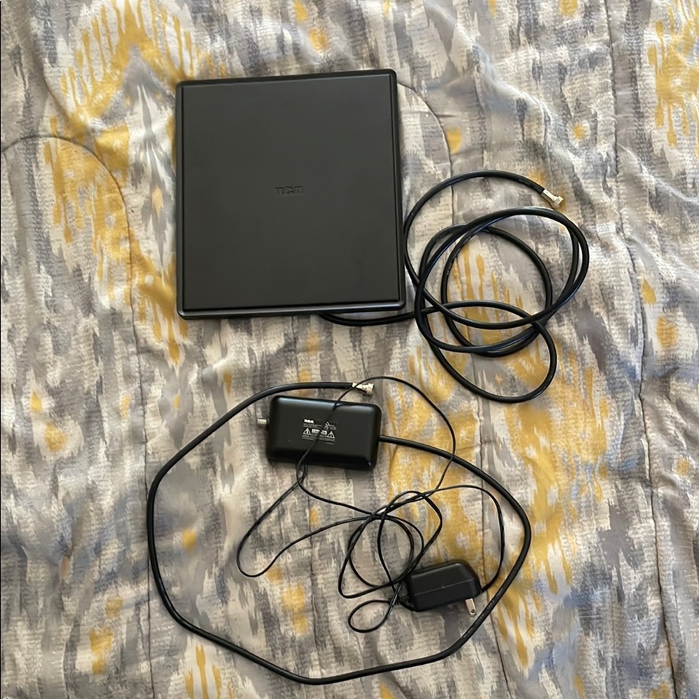 Nintendo Black Console with Cables